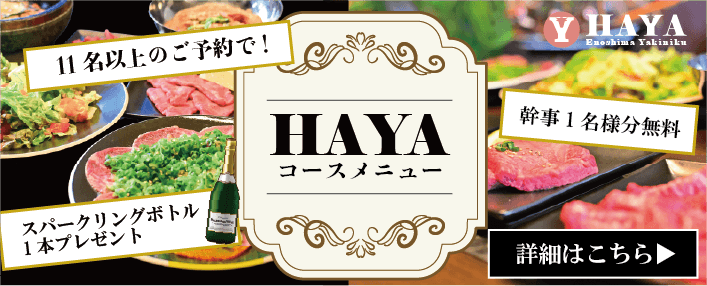 HAYAコース料理